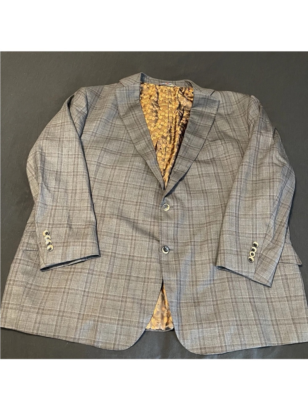 Robert Graham Sport Coat Men's 56 Wool Plaid Blazer